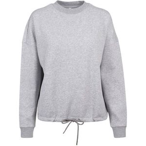 Build Your Brand - Oversized Dames Sweater - Heather Grey maat L