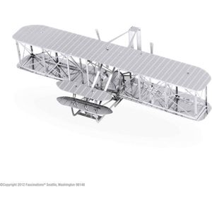 Metal Earth Modelbouw 3D Brothers Wright vliegtuig - Metaal