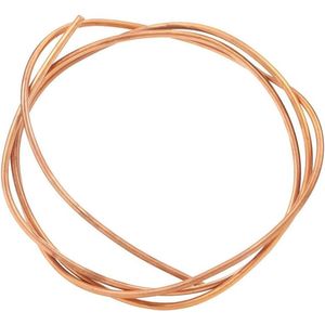 Koperen Buis Zachte Coil Pijp OD 6mm ID 5mm C1100 T2 voor Airconditioner Koelkast Tubing - 2 meter .