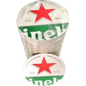 Heineken Bierviltjes 4 Rollen á 100 Stuks | Ideaal Voor Onder Je Bierglas