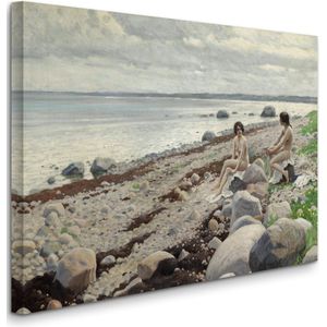 Paul Gustav Fischer - Bathers on a Beach - Badgasten op een strand (1910s) - 2:3