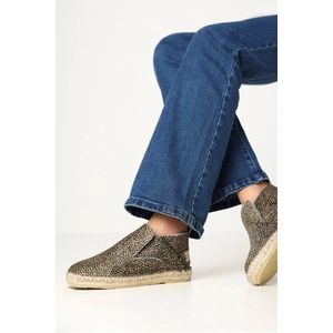 Shabbies Amsterdam Espadrille Elche Lofa Pony Beige - Maat 39