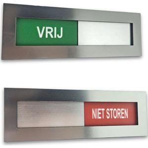 CombiCraft vrij - niet storen bordje met tape 145 x 48 mm - per 10 stuks