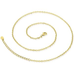 Schakelketting - 18k Geelgouden Aanpasbaar