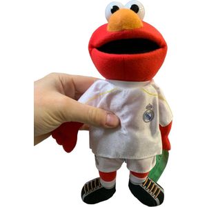 Sesamstraat Elmo knuffel in Real Madrid Outfit +-20cm