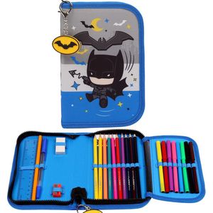 Batman - double-flap etui met accessoires, met een sleutelhanger