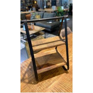 Estilosa Etagere mangohout 2 laags 37 cm