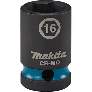 Makita E-16128 Impact Black Krachtdop 1/2 kort | 16 mm