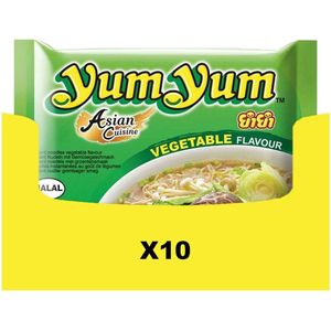 10x Yum Yum Noodles Soep Pak Groenten 60 gr