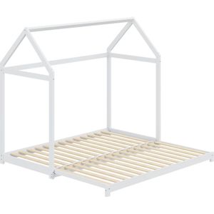Gotagee Uitschuifbaar kinderbed 90/180x190cm Slaapbank (zonder matras) Wit Grenen