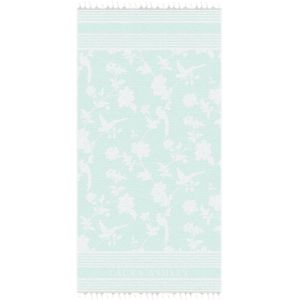 Laura Ashley Heritage Hamamdoek - Strandlaken - Strandhanddoek - Elveden Mint groen 90x180cm