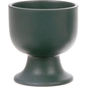 HKliving - ACE6803 - Bold&Basic - Ice Coupe - Ceramics Mug on Base - Matt Green - 8,5×8,5×9,5 cm