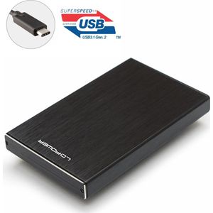 Super Speed USB 3.1 Gen.2 Type-C ( tot 10 Gb/s ) Externe Harde Schijf Aluminium Behuizing voor 2.5'' inch SATA of HDD/SSD