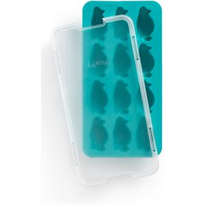 Lékué IJsblokjesvorm met deksel, Pinguïn - Turquoise