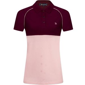 Giorgio Di Mare Polo Shirt Korte Mouw Katoenen Pique Dames Bordeaux - Xl