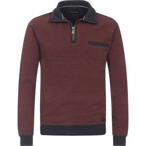 Casa Moda - Half Zip Trui Bordeaux - Heren - Maat 4XL - Regular-fit