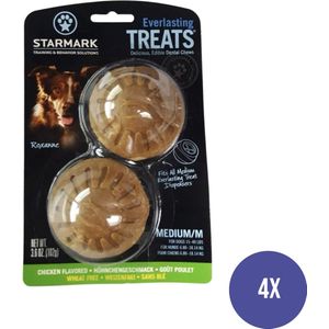 Starmark - Everlasting Treats Veggie Kip Hondensnack - Small - 4x 2 Snacks - Voordeelverpakking
