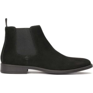 Black nubuck Chelsea boots