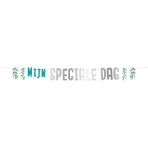 Folat - Letterslinger 'Mijn Speciale Dag' - 1 meter - communie versiering - communie