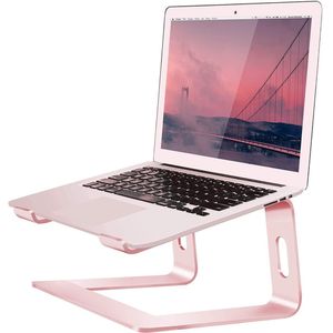 Laptopstandaard voor bureau, aluminium laptopverhoger, draagbare computerstandaard voor Apple Mac MacBook Air Pro 10-15,6 inch notebookcomputer, afneembare ergonomische lifthouder
