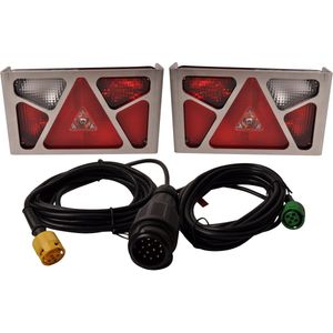 Aspock Multipoint 5 verlichtingsset inclusief RVS beschermrekken - 13 polig - kies de gewenste hoofdkabel