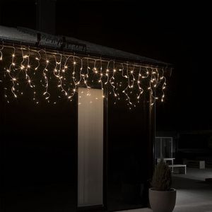 IJspegelverlichting voor buiten - 200 LED's - 5 meter - Transparante kabel - Kerstverlichting - IP44