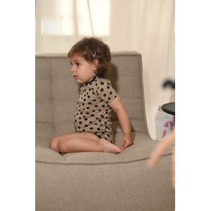 Romper PETITE ZIGOVA via Levi & Meli Organic white Maat 68-74 74-80