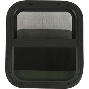 Schuifraam met Scherm 440mm H 390mm W Privacybescherming Getint Gehard Glas Waterdicht voor Trailer - RV Ramen .