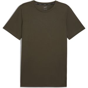 PUMA PERFORMANCE CAT TEE M Heren Sportshirt - Dark Olive - Maat L