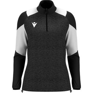 Macron Glory Chantico Ziptop Kinderen - Zwart / Wit | Maat: 7-8 Y