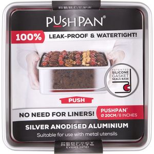 Wham PushPan Springvorm - Aluminium - Vierkant - Ondiep 20 cm