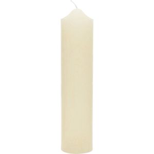 Riviera Maison Stompkaars, Cilinder kaars, 96-100 Branduren - RM Rustic Pillar Candle (ØxH) 7x30 - wit