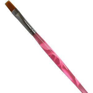 Acryl penseel - maat 8 ovaal - roze