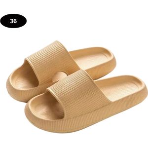 Livano Badslippers Dames & Heren - Comfortabel - Flip Flops - Sauna - Zomer - Roze - Maat 36