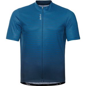 Odlo Fietsshirt  Heren - Kleur Indigo Bunting - Blue Wing Teal - Maat XXL