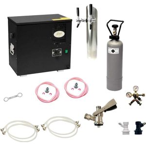 Bierwaterkoeler, AS–40, 2-kraans, Waterkoeler - Biertap, Beertender, Thuistap, Bierkoeler, Type S, NC Adapter