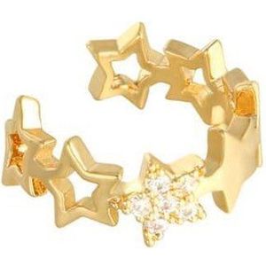 Ear cuff Stars in A Row - Yehwang - Earcuff - One size - Goud