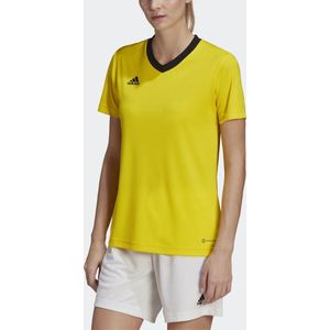 adidas Performance Entrada 22 Voetbalshirt - Dames - Geel - 2XS