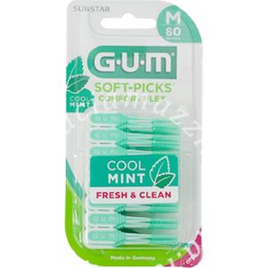 GUM Soft-Picks Comfort Flex Cool Mint 80 Eenheden (Maat : Medium)