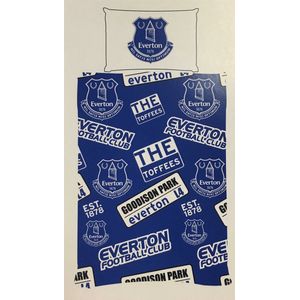 Everton logo dekbedovertrek - eenpersoons met 1 kussensloop