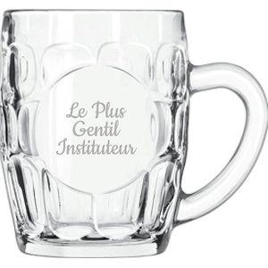 Bierpul gegraveerd - 55cl - Le Plus Gentil Instituteur