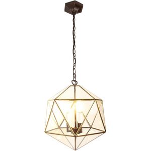 Tiffany LumiLamp Hanglamp 35*35*140 cm Transparant Metaal, Glas Hanglamp Eettafel Hanglampen Eetkamer