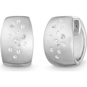 Quinn - Zilveren oorbellen met diamant 0.06 ct - 0368939