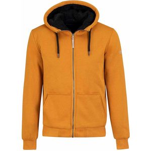 ST�ØRVIK Kenny Sweatvest Heren - Teddy Gevoerd - Hoodie - Maat S - Okergeel