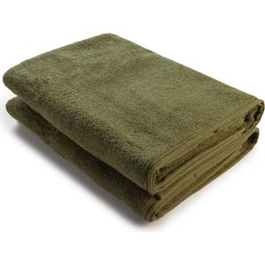 ARTG® Towelzz - AR036 - Douche - Badhanddoek - 100% katoen - 70 x 140 cm - Leger Groen - Army Green  - Set 2 stuks