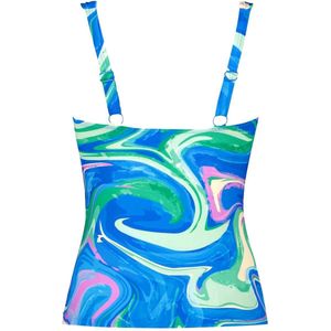 TEN CATE BEACH - tankini top twisted padded - Off White