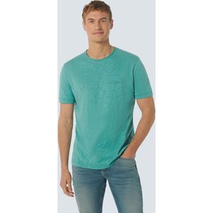 No Excess Mannen T-Shirt Ronde Hals Turkoois L