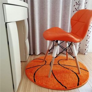 Sportfans Basketbaltapijt - 80 x 80 cm - antislip tapijt - Art Deco - pluche tapijt - slaapkamer huishouden - BEEK - KIKOM vloerkleed