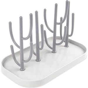Babyflessendroger met Verwijderbare Steunen - BPA-vrij, Ruimtebesparend, Grijs - Alles in 1
