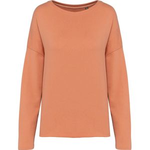 Sweatshirt Dames L/XL Kariban Ronde hals Lange mouw Peach 87% Katoen, 9% Polyester, 4% Viscose